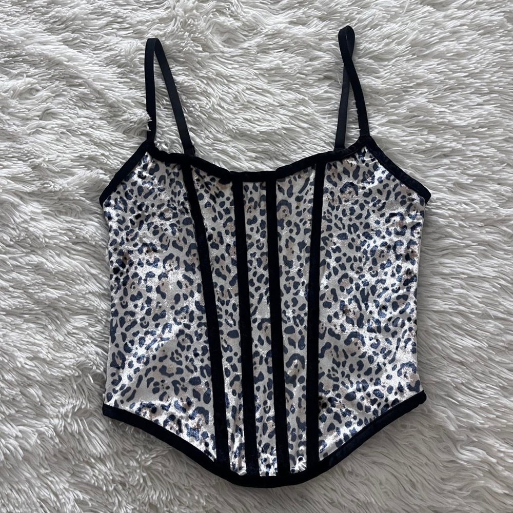 Victoria's Secret Black Sheer Crop Top